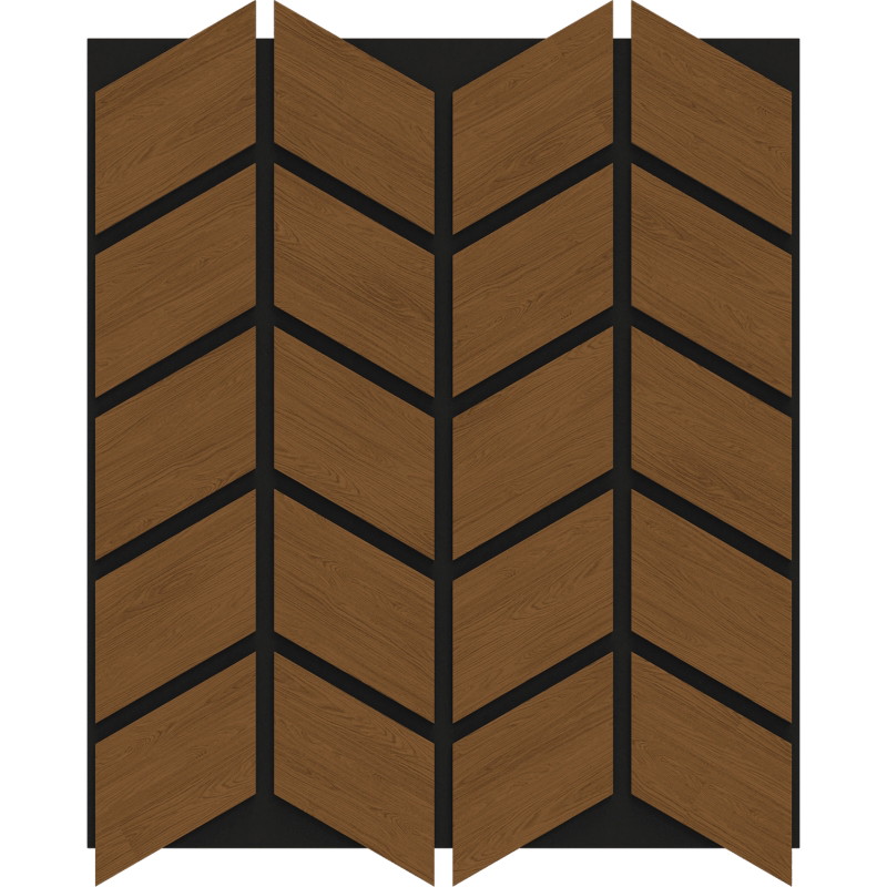Mexen Form 03 acoustic wall panel 71.5 x 58 cm (4 pcs), 9 mm felt, technical veneer, Natural Oak - S111-71587-03-042