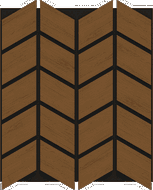 Mexen Form 03 acoustic wall panel 71.5 x 58 cm (4 pcs), 9 mm felt, technical veneer, Natural Oak - S111-71587-03-042