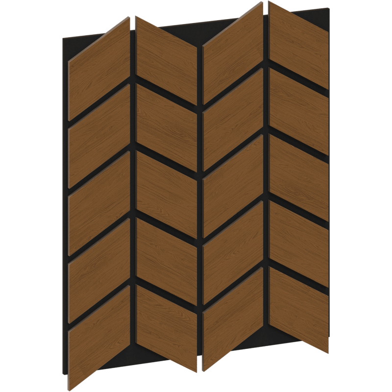 Mexen Form 03 acoustic wall panel 71.5 x 58 cm (4 pcs), 9 mm felt, technical veneer, Natural Oak - S111-71587-03-042