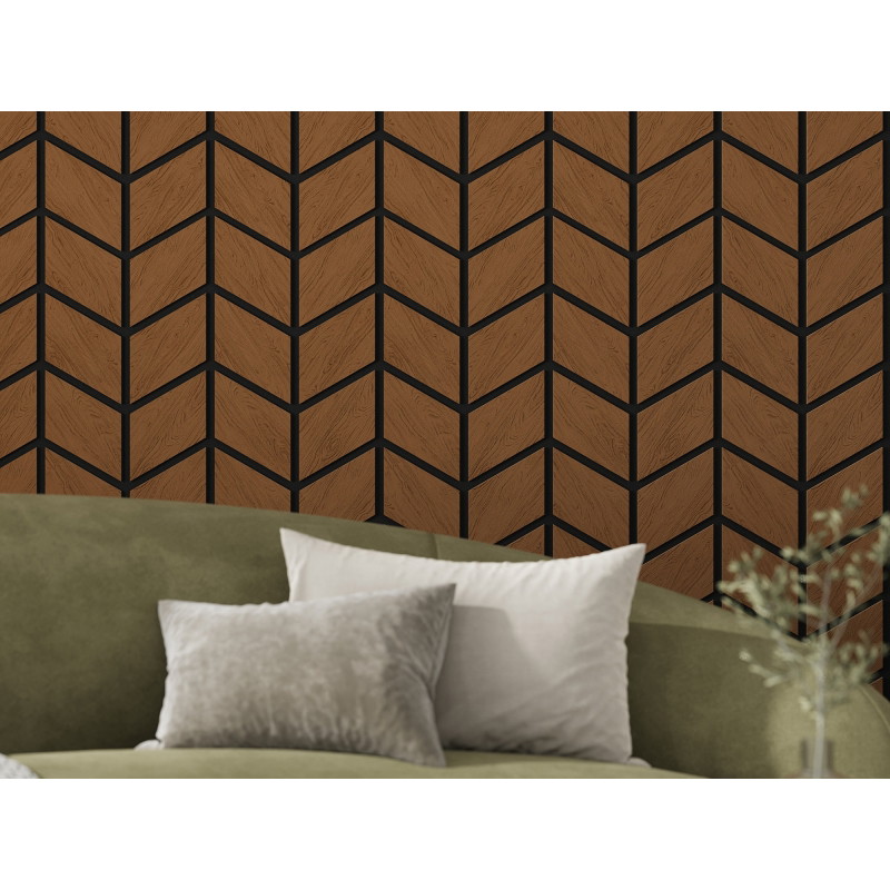 Mexen Form 03 acoustic wall panel 71.5 x 58 cm (4 pcs), 9 mm felt, technical veneer, Natural Oak - S111-71587-03-042