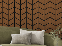 Mexen Form 03 acoustic wall panel 71.5 x 58 cm (4 pcs), 9 mm felt, technical veneer, Natural Oak - S111-71587-03-042