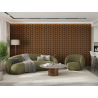 Mexen Form 03 acoustic wall panel 71.5 x 58 cm (4 pcs), 9 mm felt, technical veneer, Natural Oak - S111-71587-03-042
