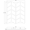 Mexen Form 03 acoustic wall panel 71.5 x 58 cm (4 pcs), 9 mm felt, technical veneer, Natural Oak - S111-71587-03-042