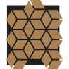 Mexen Lam-B Wall Slats 275 x 30 cm, 4 mm HDF Board, Technical Veneer, Sand Oak - S100-275307-3015-001
