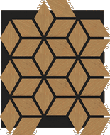 Mexen Lam-B Wall Slats 275 x 30 cm, 4 mm HDF Board, Technical Veneer, Sand Oak - S100-275307-3015-001