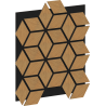 Mexen Lam-B Wall Slats 275 x 30 cm, 4 mm HDF Board, Technical Veneer, Sand Oak - S100-275307-3015-001