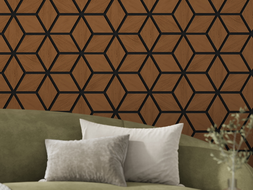 Mexen Lam-B Wall Slats 275 x 30 cm, 4 mm HDF Board, Technical Veneer, Sand Oak - S100-275307-3015-001