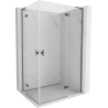 Mexen Mist-H L Duo right-hinged shower enclosure 100 x 110 cm, transparent, gun metal - 8A5L-100L-110P-95-00