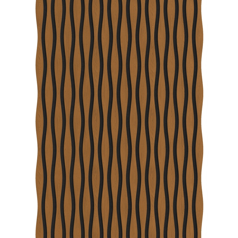Mexen Lam-SF 01 Lam-SF 26 acoustic wall slats 280 x 30 cm, 9 mm felt, technical veneer, Natural Oak - S106-280-26-042