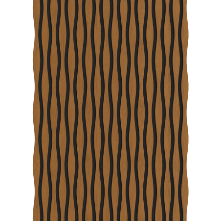 Mexen Lam-SF 01 Lam-SF 26 acoustic wall slats 280 x 30 cm, 9 mm felt, technical veneer, Natural Oak - S106-280-26-042
