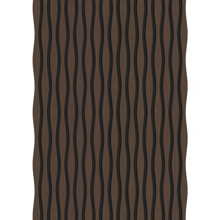 Mexen Lam-SF 01 Lam-SF 26 Acoustic Wall Slats 280 x 30 cm, 9 mm Felt, Technical Veneer, Mocca Oak - S106-280-26-045