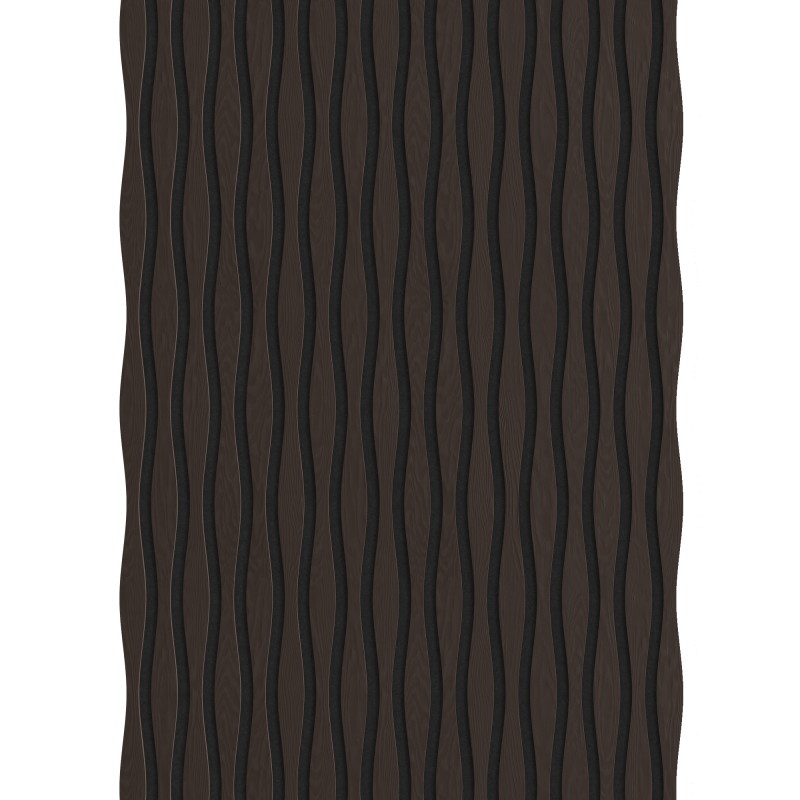 Mexen Lam-SF 01 Lam-SF 26 Acoustic Wall Panels 280 x 30 cm, 9 mm Felt, Technical Veneer, Black Oak - S106-280-26-046