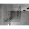 Mexen Mist-H L Duo hinged shower cabin 85 x 85 cm, transparent, brushed nickel - 8A5L-085L-085P-97-00