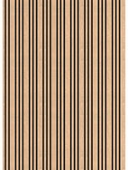 Mexen Lam-F Acoustic Wall Slats 275 x 30 cm, 8 mm Felt, Technical Veneer, Golden Oak - S105-275307-3015-003