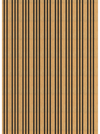 Mexen Lam-F Acoustic Wall Slats 275 x 30 cm, 8 mm Felt, Technical Veneer, Golden Oak - S105-275307-3015-003