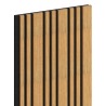Mexen Lam-F Slim 01 acoustic wall slats 280 x 36.5 cm, 9 mm felt, technical veneer, Oak Classic - S107-280-01-041