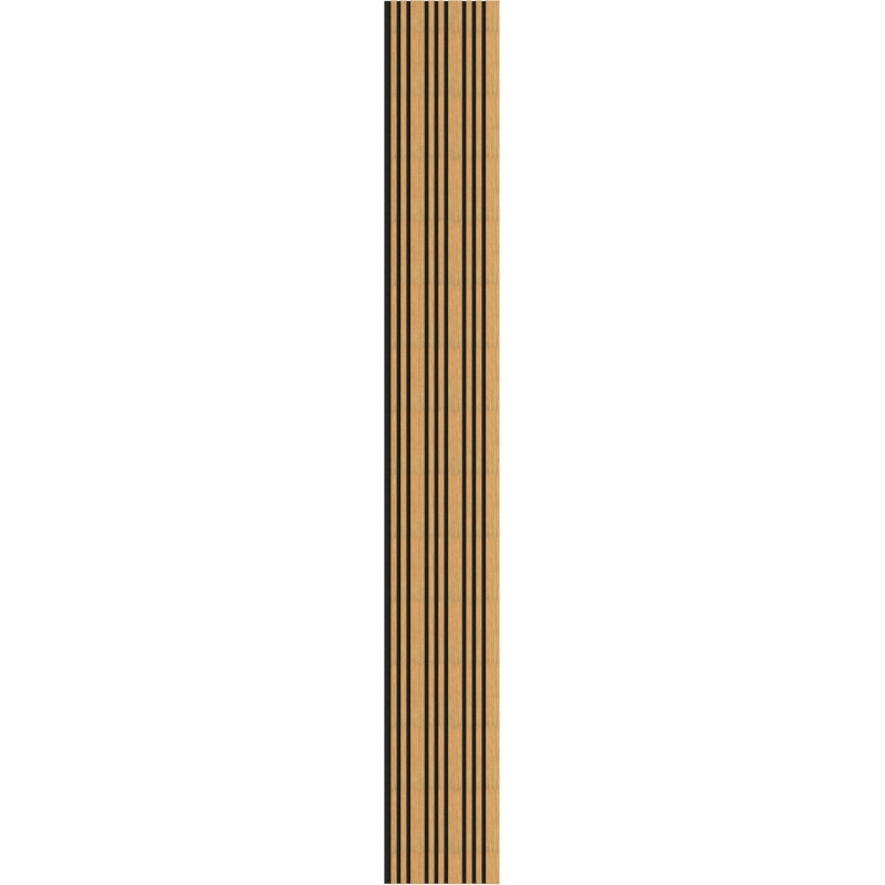 Mexen Lam-F Slim 01 acoustic wall slats 280 x 36.5 cm, 9 mm felt, technical veneer, Oak Classic - S107-280-01-041