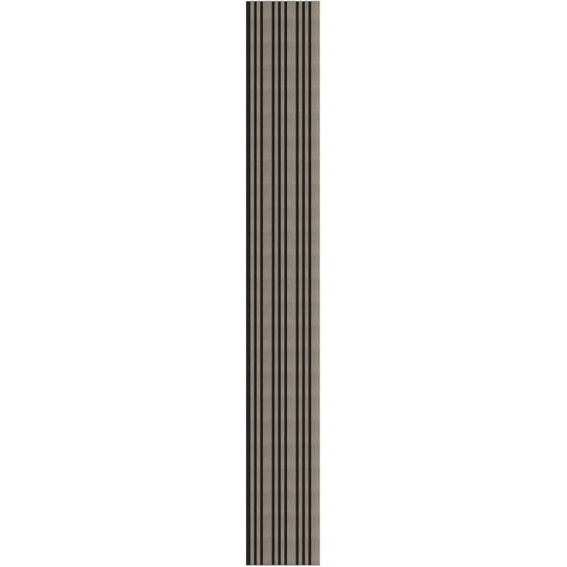 Mexen Lam-F Slim 01 acoustic wall slats 280 x 36.5 cm, 9 mm felt, technical veneer, Gray Oak - S107-280-01-043