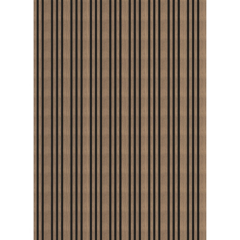 Mexen Lam-F Slim 01 acoustic wall slats 280 x 36.5 cm, felt 9 mm, technical veneer, Dark Walnut - S107-280-01-044