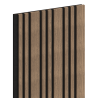 Mexen Lam-F Slim 01 acoustic wall slats 280 x 36.5 cm, felt 9 mm, technical veneer, Dark Walnut - S107-280-01-044