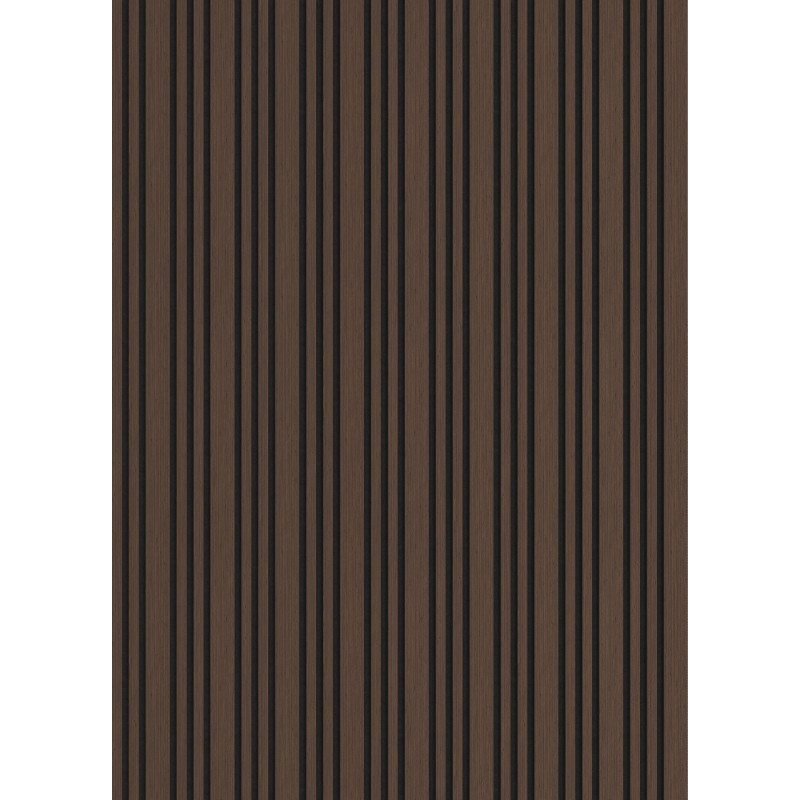 Mexen Lam-F Slim 01 acoustic wall slats 280 x 36.5 cm, 9 mm felt, technical veneer, Mocca Oak - S107-280-01-045