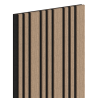 Mexen Lam-F Slim 01 Acoustic Wall Panels 280 x 36.5 cm, 9 mm Felt, Technical Veneer, Light Walnut - S107-280-01-047