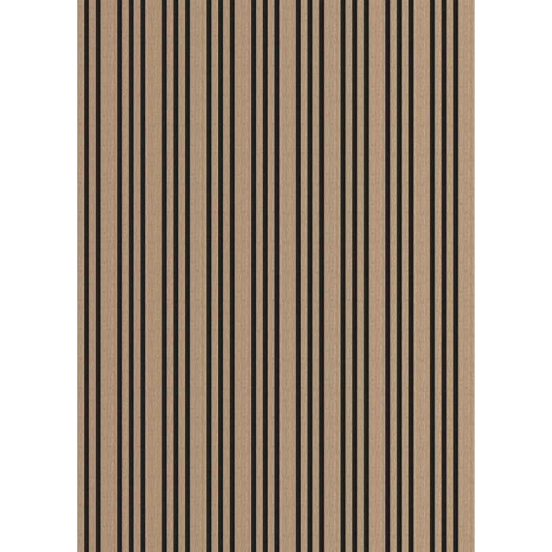 Mexen Lam-F Slim 01 Acoustic Wall Panels 280 x 36.5 cm, 9 mm Felt, Technical Veneer, Light Walnut - S107-280-01-047