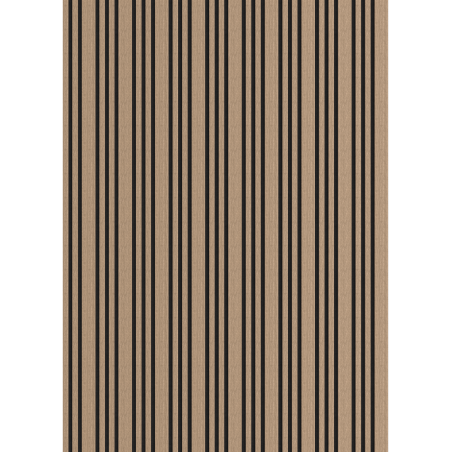Mexen Lam-F Slim 01 Acoustic Wall Panels 280 x 36.5 cm, 9 mm Felt, Technical Veneer, Light Walnut - S107-280-01-047