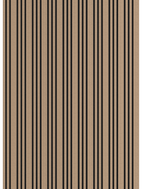 Mexen Lam-F Slim 01 Acoustic Wall Panels 280 x 36.5 cm, 9 mm Felt, Technical Veneer, Light Walnut - S107-280-01-047