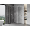 Mexen Mist-H L Duo swing shower cabin 90 x 90 cm, transparent, brushed nickel - 8A5L-090L-090P-97-00