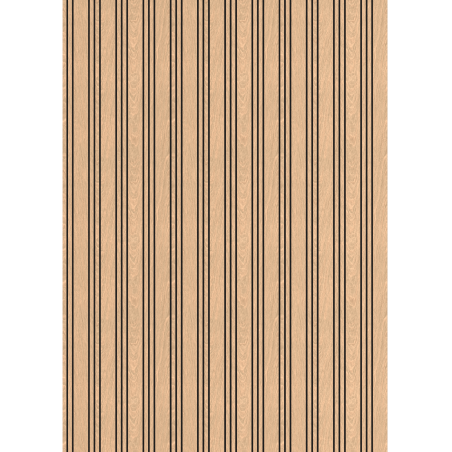 Mexen Lam-F Nano 01 acoustic wall slats 280 x 32.4 cm, 9 mm felt, technical veneer, Bleached Oak - S108-280-01-040