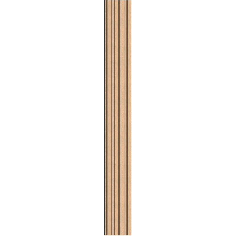 Mexen Lam-F Nano 01 acoustic wall slats 280 x 32.4 cm, 9 mm felt, technical veneer, Bleached Oak - S108-280-01-040