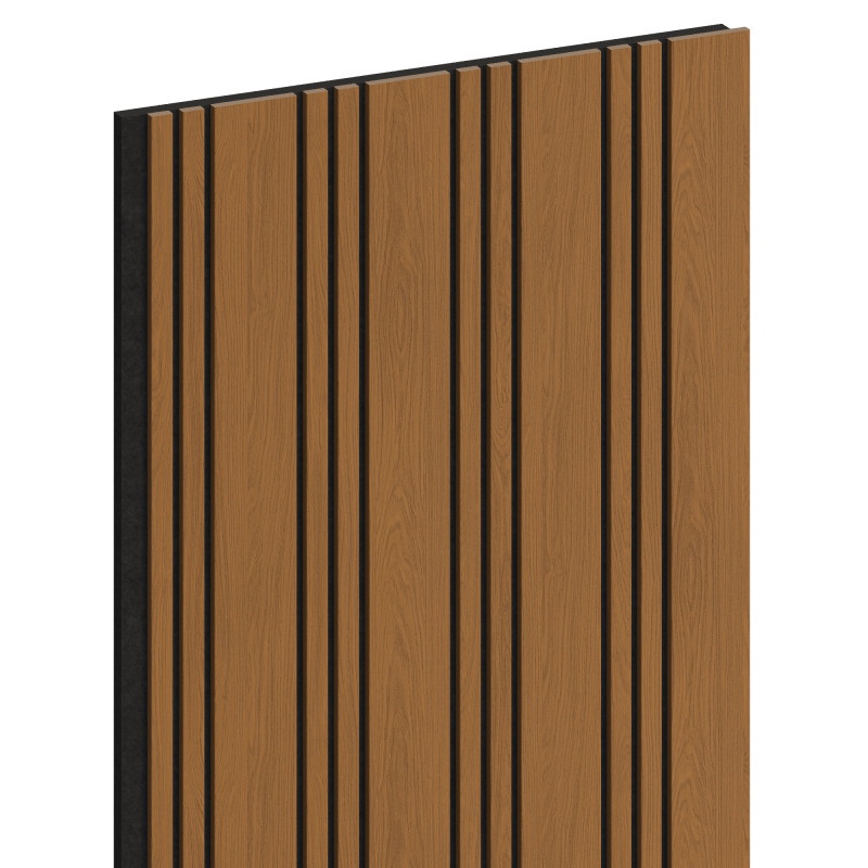Mexen Lam-F Nano 01 acoustic wall slats 280 x 32.4 cm, 9 mm felt, technical veneer, Natural Oak - S108-280-01-042