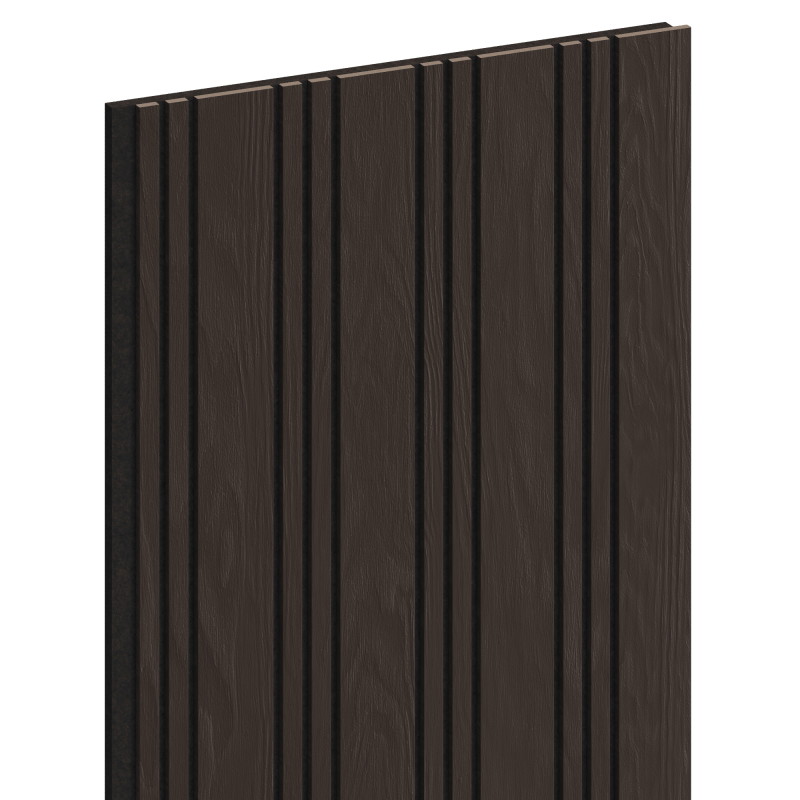 Mexen Lam-F Nano 01 acoustic wall slats 280 x 32.4 cm, felt 9 mm, technical veneer, Black Oak - S108-280-01-046