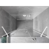 Mexen Mist-H left hinged shower door 125 cm, transparent, white - 8A5-125-001-20-00-L
