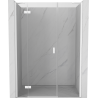Mexen Mist-H left hinged shower door 125 cm, transparent, white - 8A5-125-001-20-00-L