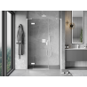 Mexen Mist-H left hinged shower door 155 cm, transparent, white - 8A5-155-001-20-00-L