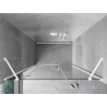 Mexen Mist-H left hinged shower door 155 cm, transparent, white - 8A5-155-001-20-00-L