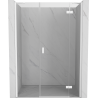 Mexen Mist-H right swing shower door 145 cm, transparent, white - 8A5-145-001-20-00-P