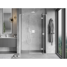 Mexen Mist-H right-swing shower door 150 cm, transparent, white - 8A5-150-001-20-00-P
