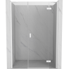 Mexen Mist-H right hinged shower door 160 cm, transparent, white - 8A5-160-001-20-00-P