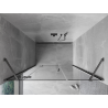 Mexen Mist-H left hinged shower door 140 cm, transparent, brushed gun gray - 8A5-140-001-66-00-L