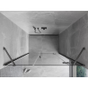 Mexen Mist-H right-handed swing shower door 135 cm, transparent, brushed gun gray - 8A5-135-001-66-00-P