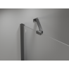 Mexen Mist-H left-hinged shower door 140 cm, transparent, gun metal - 8A5-140-001-95-00-L