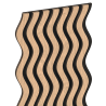 Mexen Lam-SF 02 acoustic wall slats 280 x 30 cm, 9 mm felt, technical veneer, Bleached Oak - S106-280-02-040