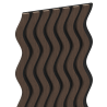 Mexen Lam-SF 02 acoustic wall slats 280 x 30 cm, 9 mm felt, technical veneer, Mocca Oak - S106-280-02-045