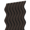 Mexen Lam-SF 02 acoustic wall slats 280 x 30 cm, 9 mm felt, technical veneer, Black Oak - S106-280-02-046