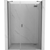 Mexen Mist-H right hinged shower door 150 cm, transparent, gun metal - 8A5-150-001-95-00-P