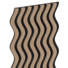 Mexen Lam-SF 02 acoustic wall slats 280 x 30 cm, 9 mm felt, technical veneer, Light Walnut - S106-280-02-047