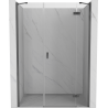 Mexen Mist-H right swing shower door 155 cm, transparent, gun metal - 8A5-155-001-95-00-P